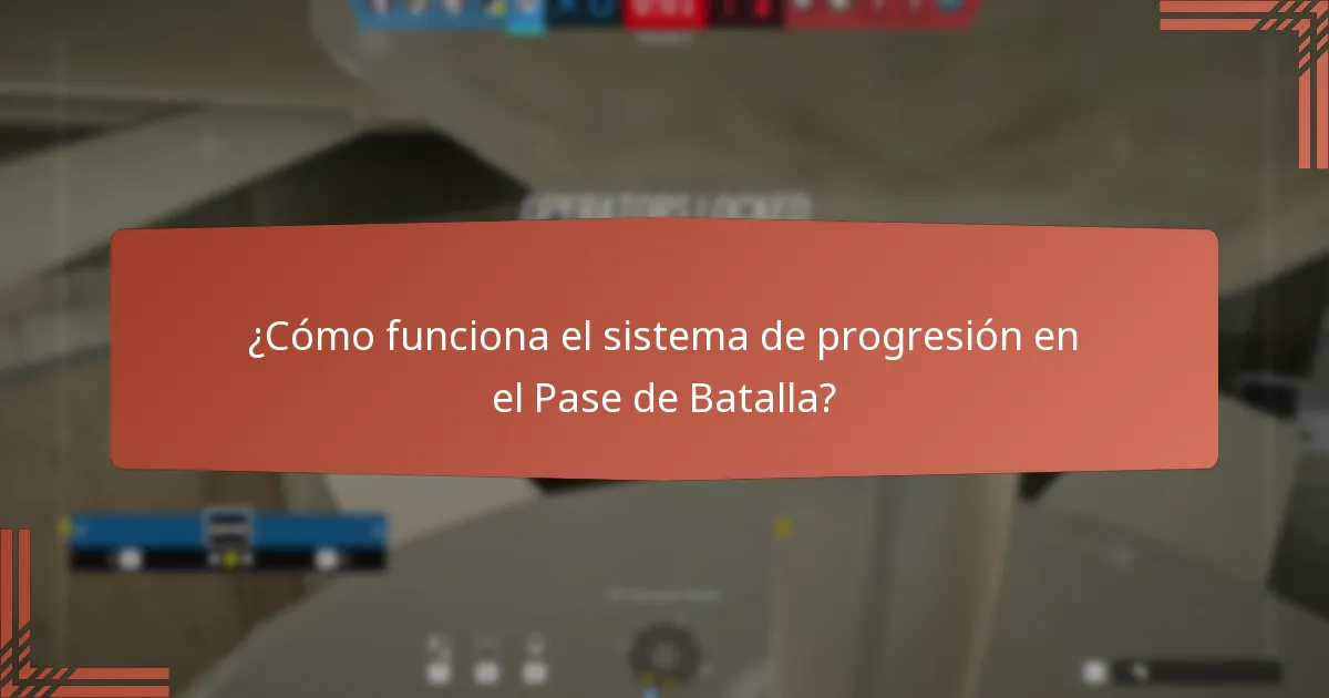 ¿Cómo funciona el sistema de progresión en el Pase de Batalla?
